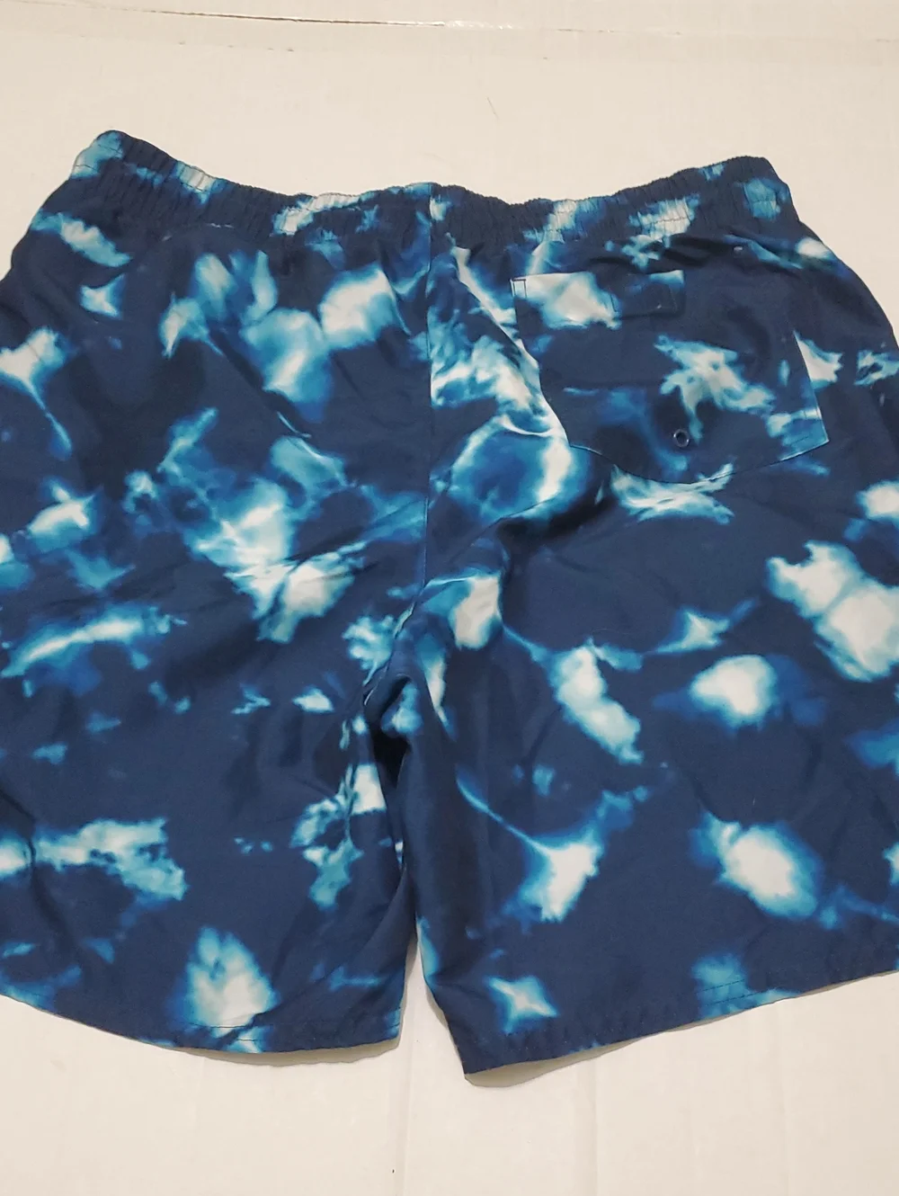 Old Navy Blue Tie-Dye Surfing Beach Swim Trunks L